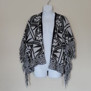 Aztec Inspired Poncho Sun & Shadow